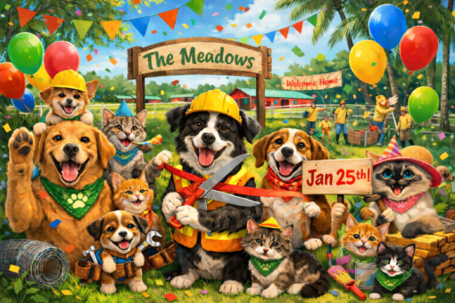 Justin Bartlett Animal Rescue - The Meadows Ribbon Cutting!